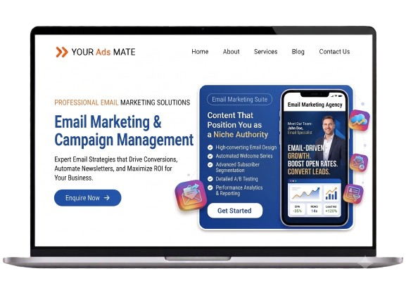 Email Marketing Growth Platform Showcase